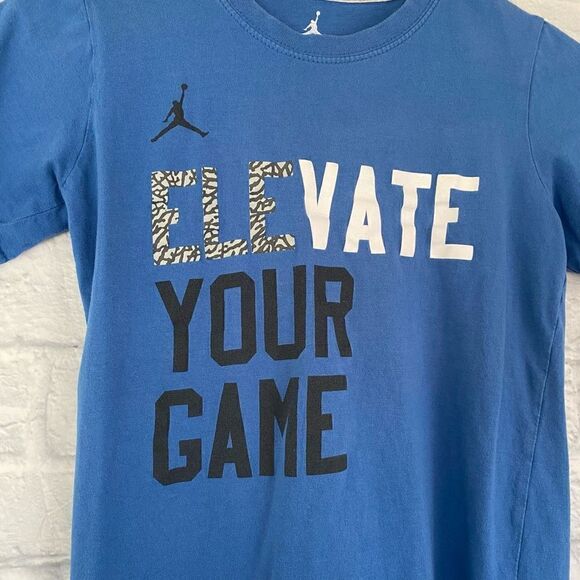 Air Jordan youth boys S Crewneck short sleeve t-shirt blue - Picture 3 of 6